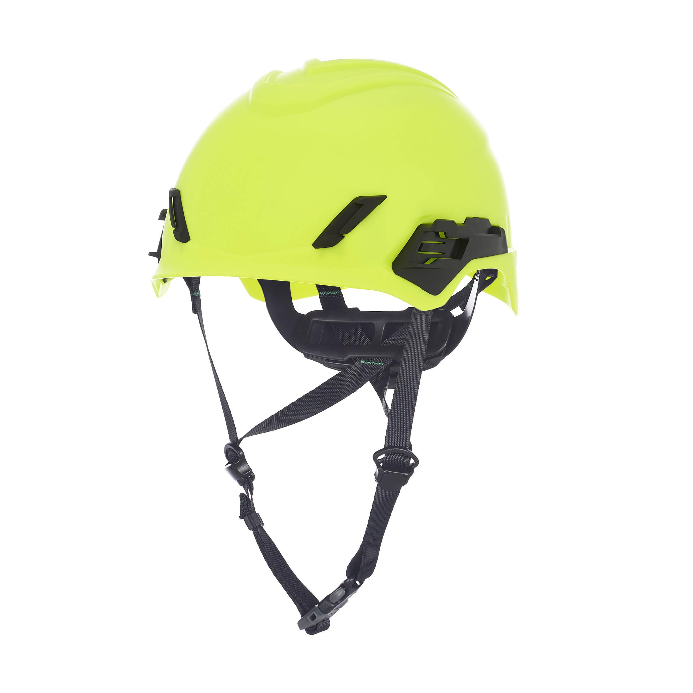 V-Gard® H1 Pro Safety Helmet, Novent, Hi-Viz Y/G, Fas-Trac® III H1, No Reflective Stripes, ANSI, Meets EN 12492 (Energy Impact, Penetration, and Retention)